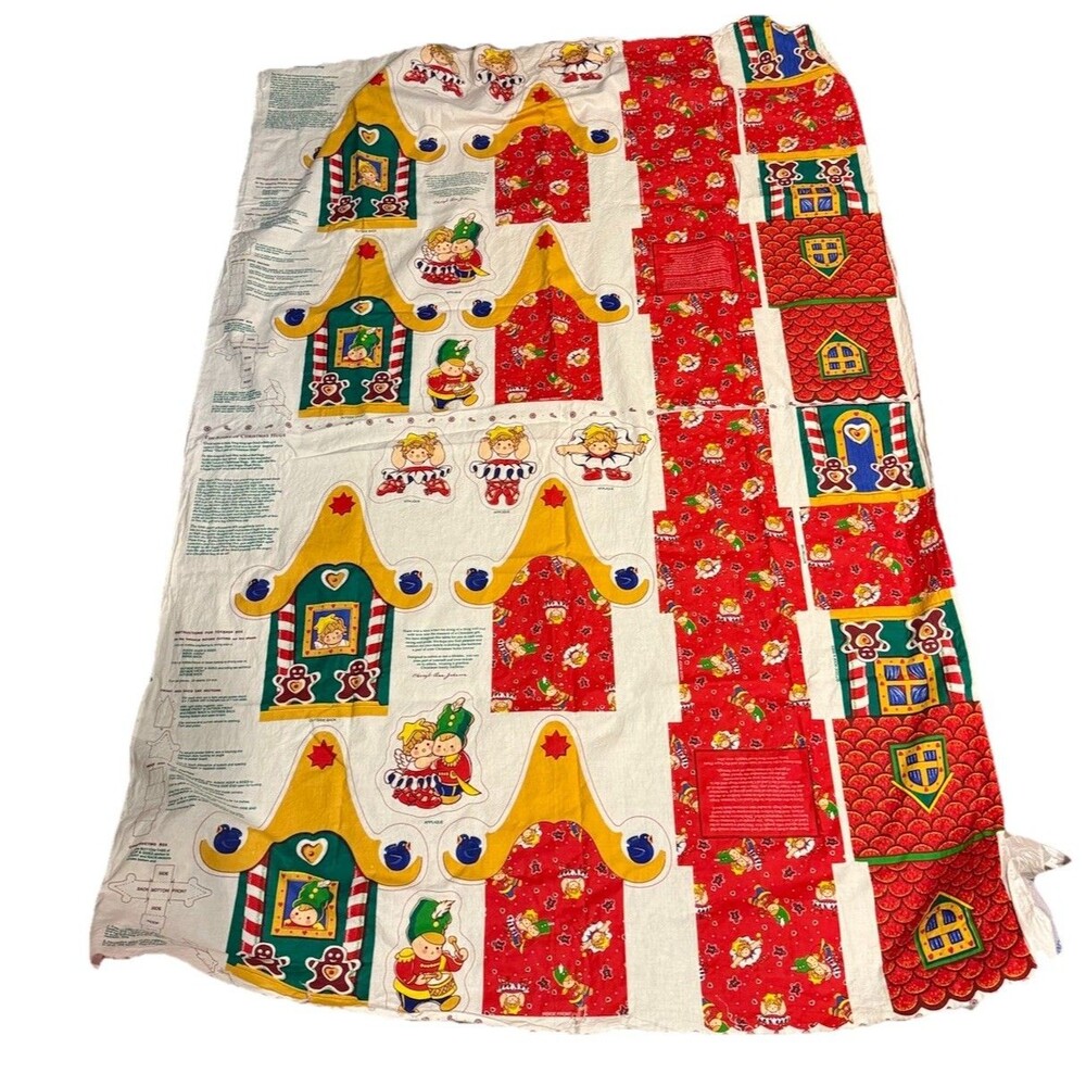 Cheryl Ann Johnson Vintage Toyshop Box Fabric Panel 1992, Ready To Sew, 2 Avail.